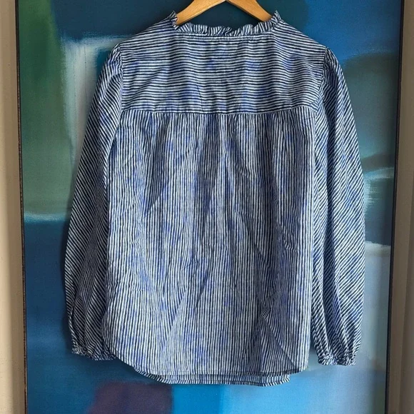 Pure 100 % Cotton Long Sleeve Blouse by M&S Collection - Picture 5 of 8